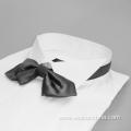 White Color Wrinkle Resistant Mens Tuxedo Shirt